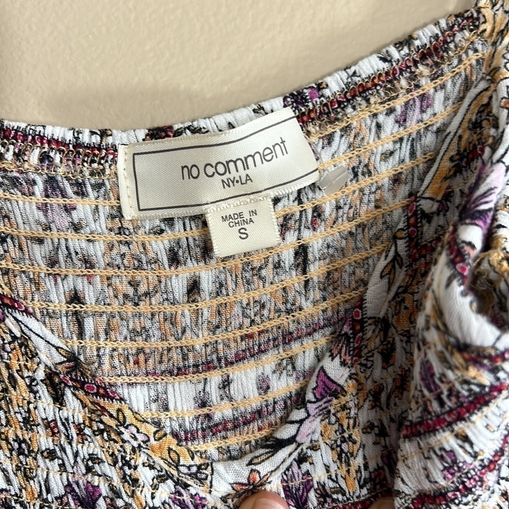 no comment NY•LA, Size Large, Beige and floral - Picture 4 of 7